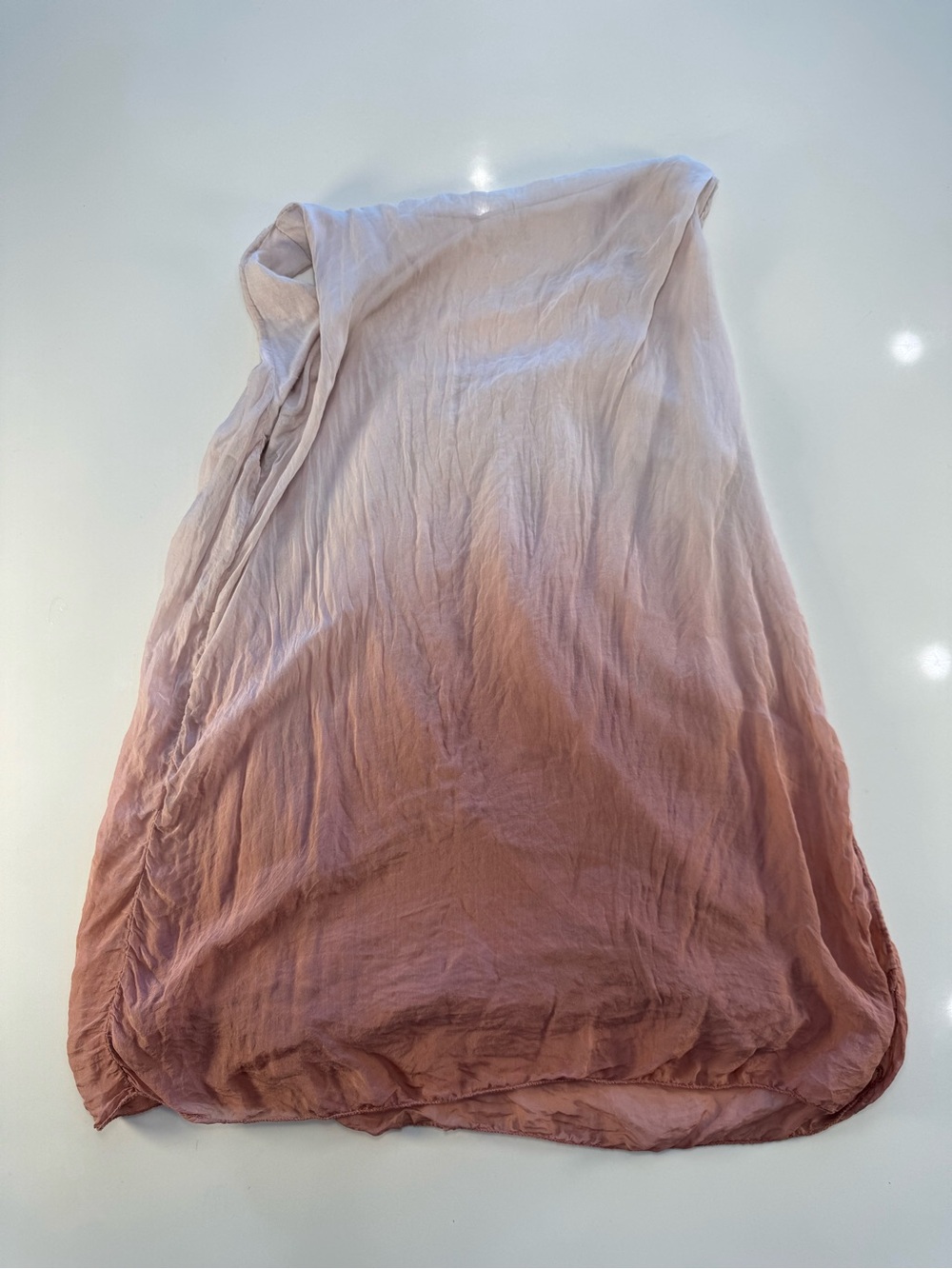 Women’s Pink Ombre Scoop Neck Tank Top - Picture 9 of 9